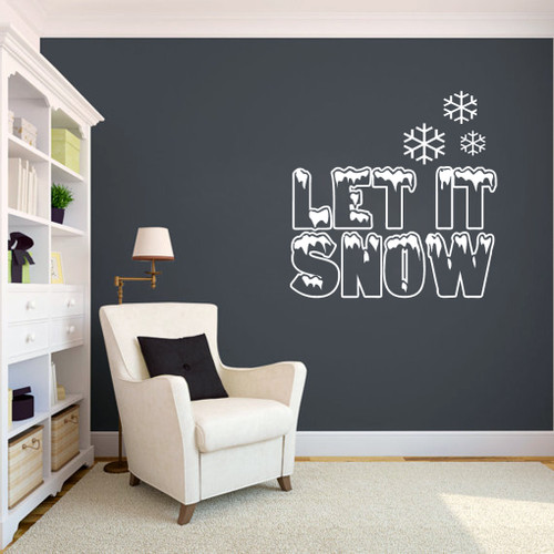 Let It Snow Wall Decals and Wall Stickers