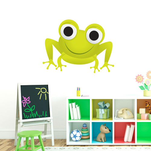 Frog Printed Wall Decals 36" wide x 27" tall Sample Image