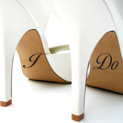 I Do Shoe Decal Set
