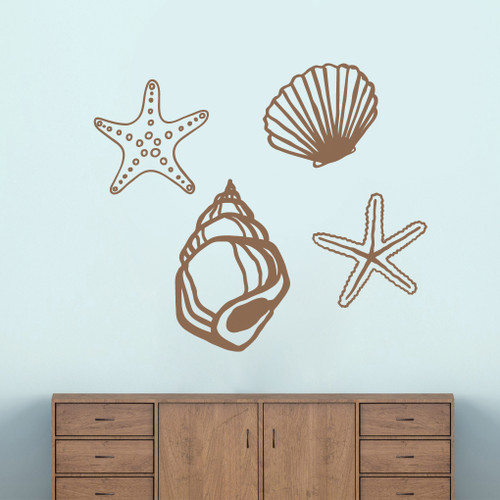 Seashells Wall Decals Large Sample Image