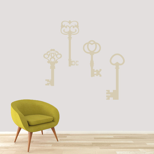 Skeleton Keys Wall Decals Large Sample Image