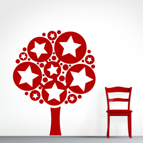 Stars & Dots Tree - Wall Decals and Stickers