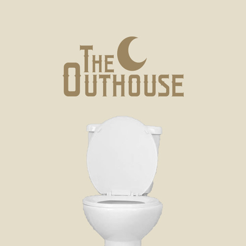 The Outhouse Wall Decals 24" wide x 12" tall Sample Image