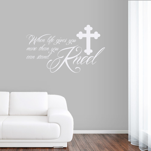 Kneel Wall Decals 36" wide x 22" tall Sample Image
