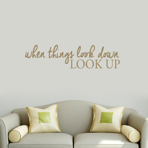 Look Up Wall Decals 48" wide x 12" tall Sample Image