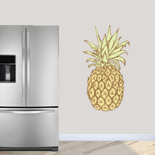 Pineapple Printed Wall Decals 26" wide x 48" tall Sample Image