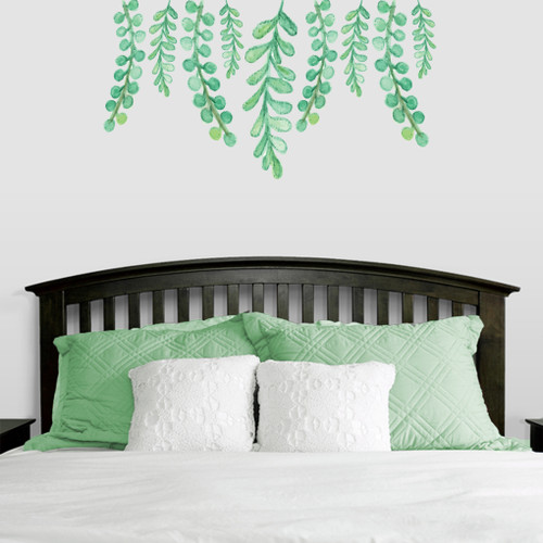 Hanging Eucalyptus Printed Wall Decals 48" wide x 26" tall Sample Image