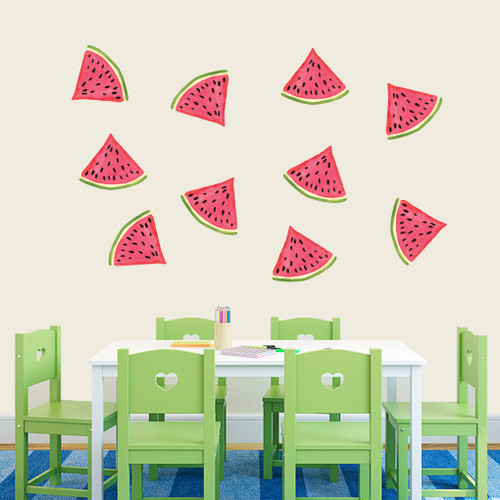 Watermelon Printed Wall Decals Large Sample Image