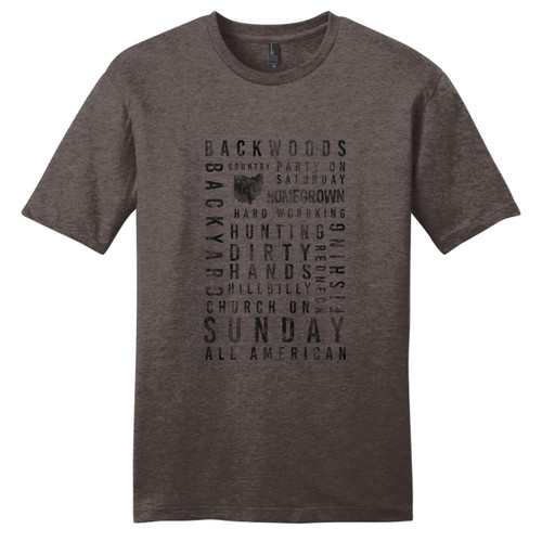 Heathered Brown Backwoods T-Shirt