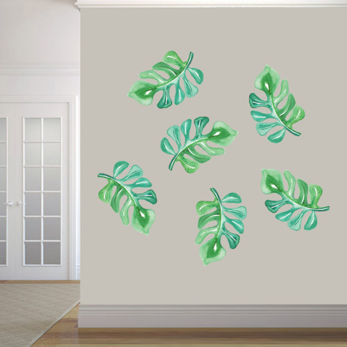 Tropical Branches Printed Wall Decals Large Sample Image