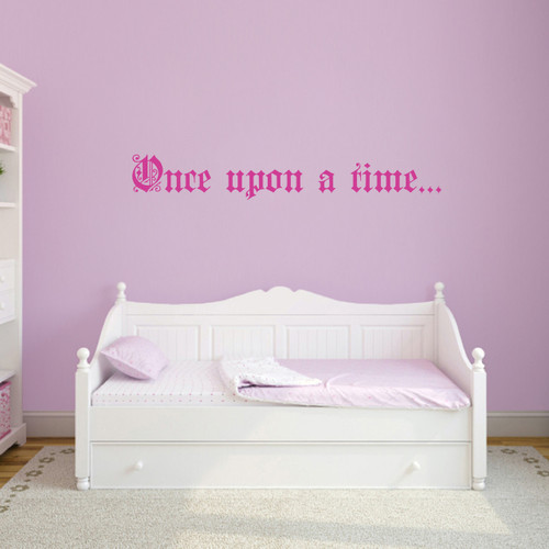 Once Upon A Time Wall Decal 48" wide x 7" tall Sample Image