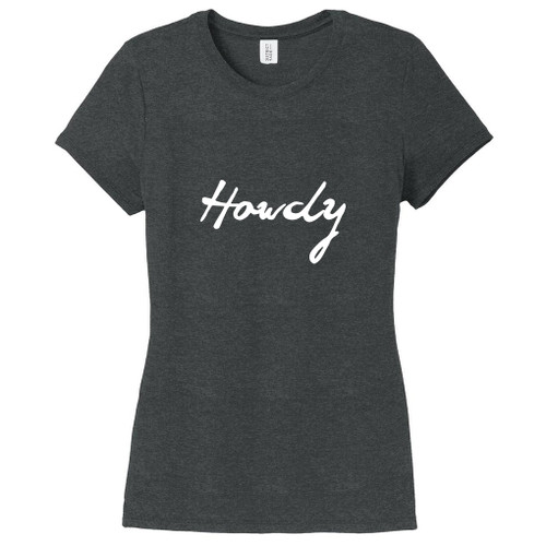 Black Frost Howdy Women's Fitted T-Shirt