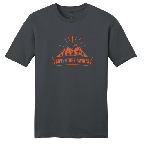 Charcoal Adventure Awaits T-Shirt