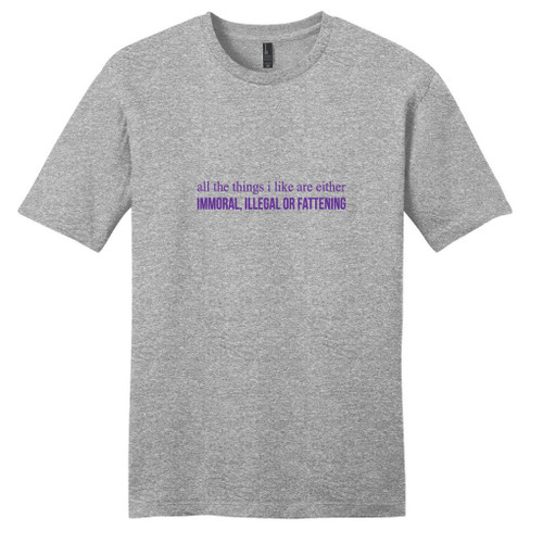 Light Heathered Gray All The Things I Like T-Shirt