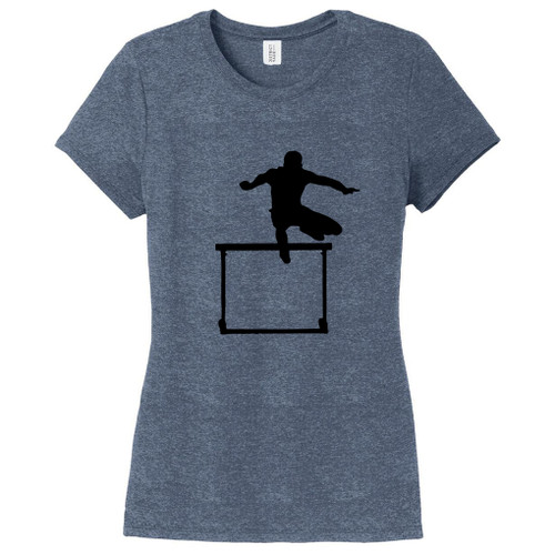 Navy Frost Hurdler Women's Fitted T-Shirt