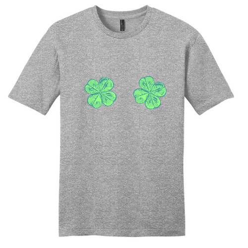 Light Heathered Gray Shamrocks T-Shirt