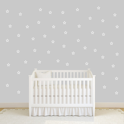 Outlined Stars Set Wall Decals Small Sample Image