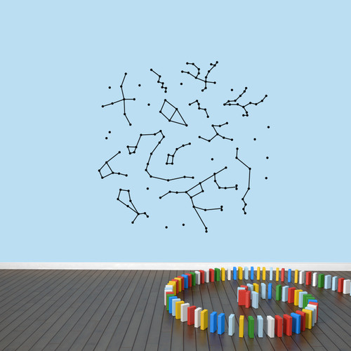 Constellations Wall Decals 48" wide x 48" tall Sample Image