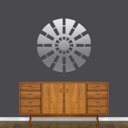 Windmill Wall Decal 30" wide x 30" tall Sample Image