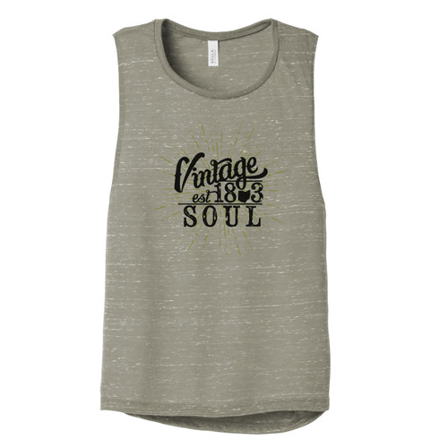 Vintage Ohio Soul Women’s Flowy Scoop Muscle Tank Front