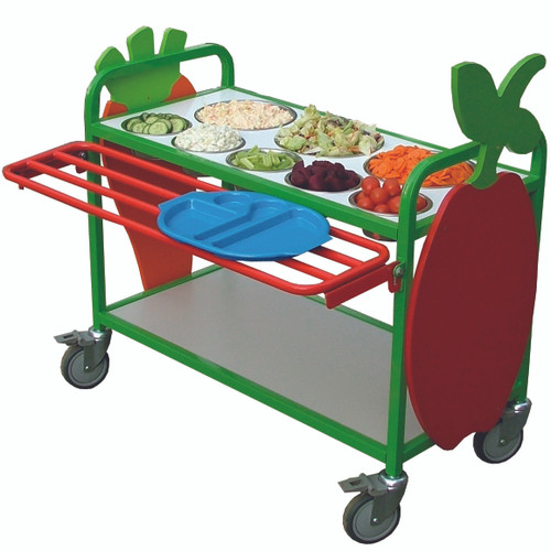 1 Rail Version shown with extra fruit option
