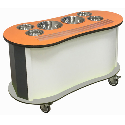 Curved Salad Bar