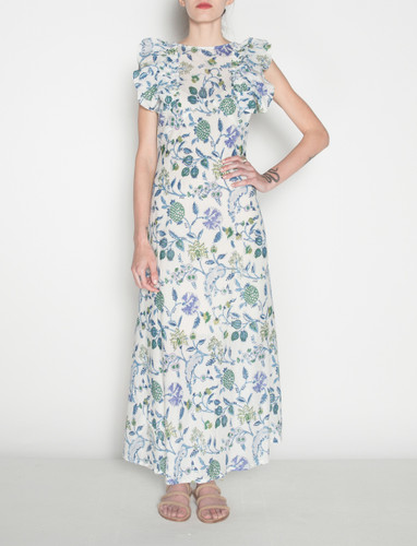 Deia Dress - Blue Flowers