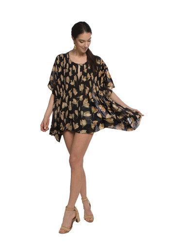 Pleated Top - Flowers