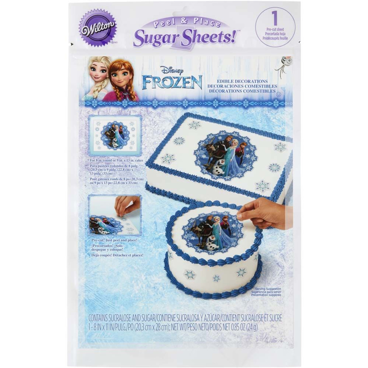 Edible Image Pre Cut Peel Place Sugar Sheet Disney Frozen