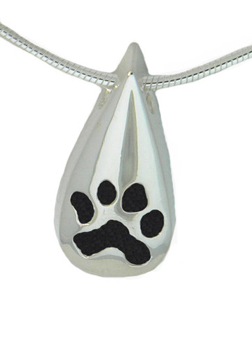 Custom Paw Tear Drop Keepsake without a Bail