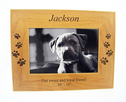 4 Paws Photo Frame - All Natural Wood