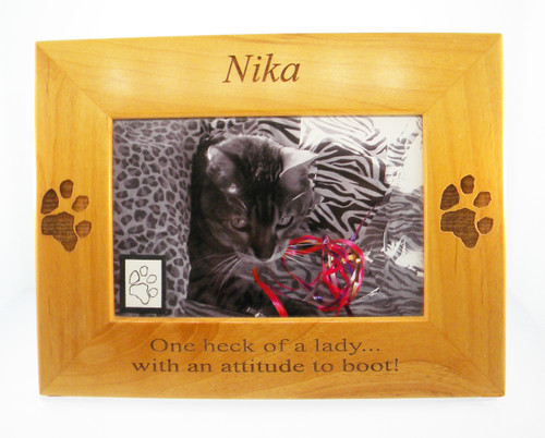 4 Paws Photo Frame - with Custom Paw Print