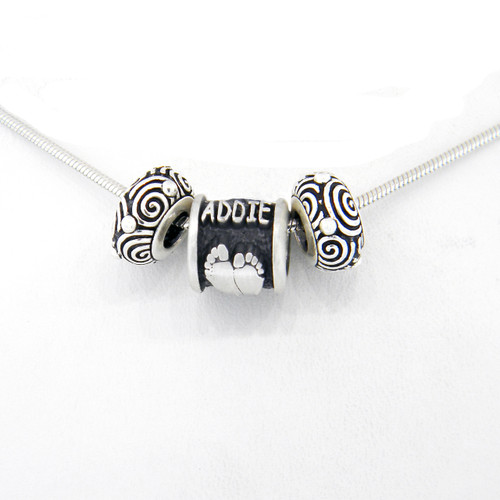 Baby Pendant - Raised with Chain