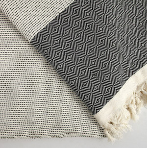 Black Quick Pick XL Turkish Blanket