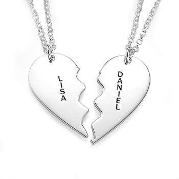 Heart Silver Name Necklace - 0.925 - ANS002 Heart Silver Name Necklace - 0.925 - ANS002