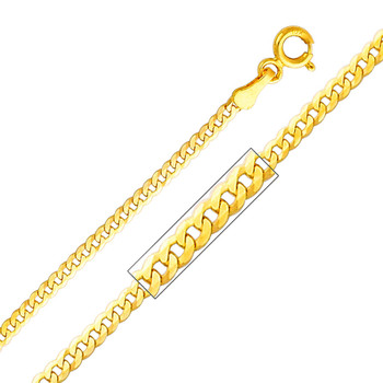 Yellow / White / Red Gold Chain - Cuban - 2.0 mm - CH112 Yellow / White / Red Gold Chain - Cuban - 2.0 mm - CH112