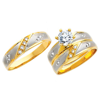 Yellow / White Gold Trio Set - TC135 Yellow / White Gold Trio Set - TC135