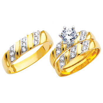 Yellow / White Gold Trio Set - TC147 Yellow / White Gold Trio Set - TC147