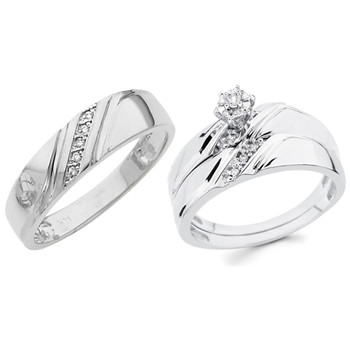 White Gold Trio Set - TDR12 White Gold Trio Set - TDR12