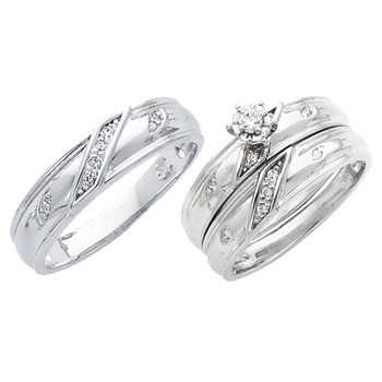 White Gold Trio Set - TDR11 White Gold Trio Set - TDR11