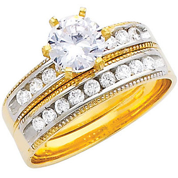Engagement Ring / Wedding Band 14K 5.1 gr. - RG228 Engagement Ring / Wedding Band 14K 5.1 gr. - RG228