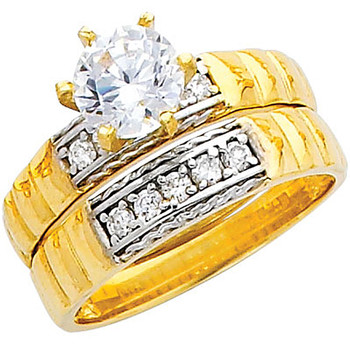 Engagement Ring / Wedding Band 14K 4.8 gr. - RG226 Engagement Ring / Wedding Band 14K 4.8 gr. - RG226