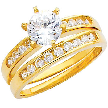 Engagement Ring / Wedding Band 14K 4.0 gr. - RG220 Engagement Ring / Wedding Band 14K 4.0 gr. - RG220