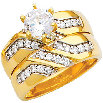 Engagement Ring / Wedding Band 14K 5.9 gr. - RG206 Engagement Ring / Wedding Band 14K 5.9 gr. - RG206