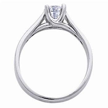 White Gold Engagement Ring - 14K - 0.53 Ct - DRG40 White Gold Engagement Ring - 14K - 0.53 Ct - DRG40