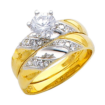 Engagement Ring / Wedding Band 14K 4.4 gr. - RG156 Engagement Ring / Wedding Band 14K 4.4 gr. - RG156