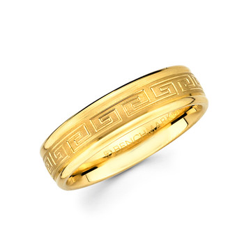 Yellow gold wedding band - 14 K. - BC2-17 Yellow gold wedding band - 14 K. - BC2-17