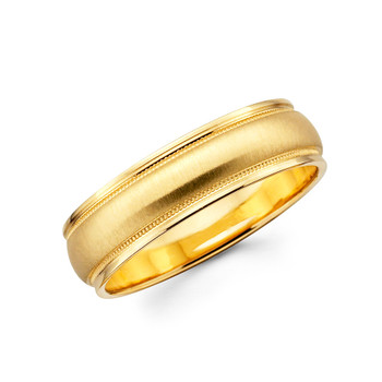 Yellow gold wedding band - BC1-17 Yellow gold wedding band - BC1-17