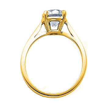 Yellow Gold Engagement Ring - 14 K. 2.5 gr - RG3 Yellow Gold Engagement Ring - 14 K. 2.5 gr - RG3