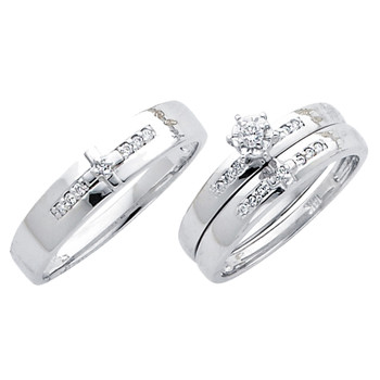 White Gold Trio Set - TDR07 White Gold Trio Set - TDR07